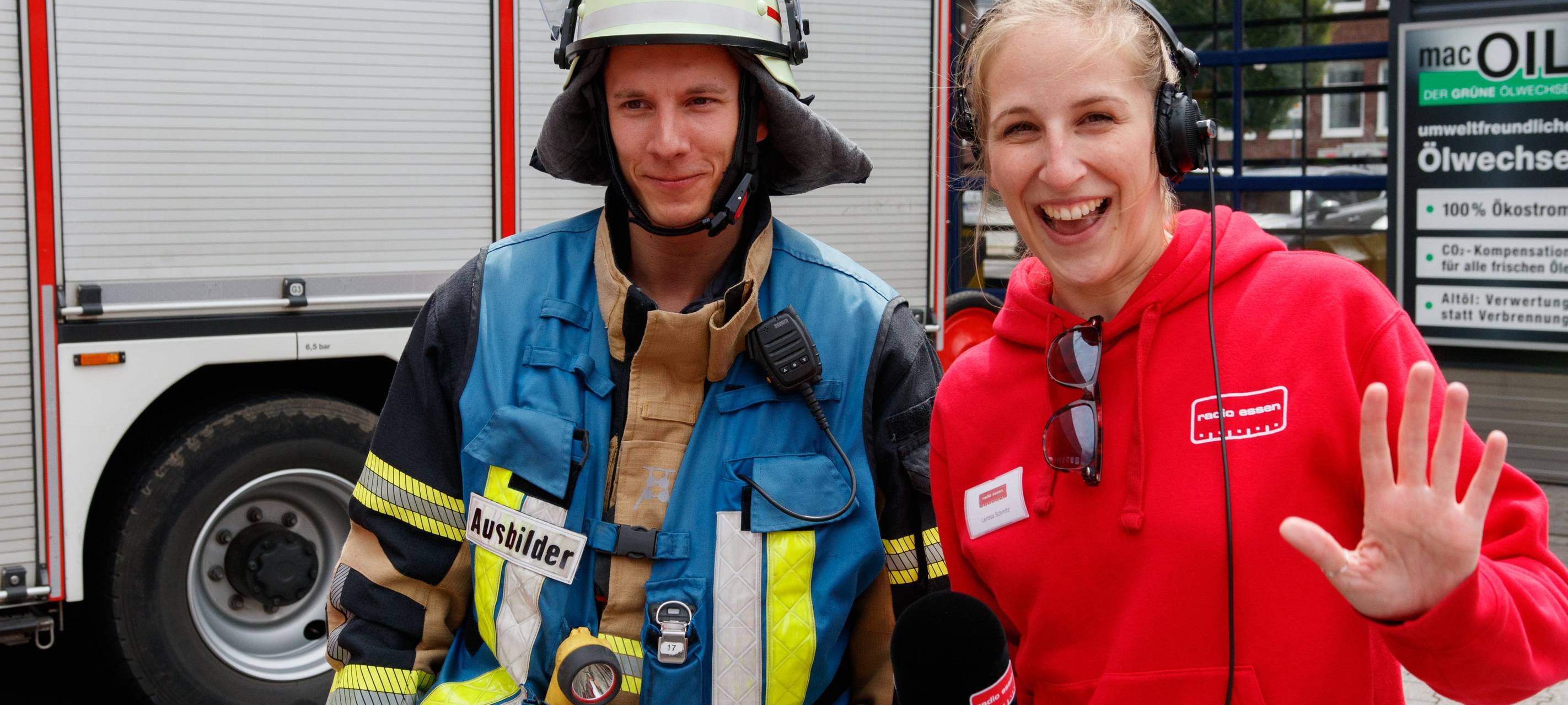 Der Radio Essen-Verkehrsmeldertag 2024: Zwischen Waschstraße und Kuchen-Buffet