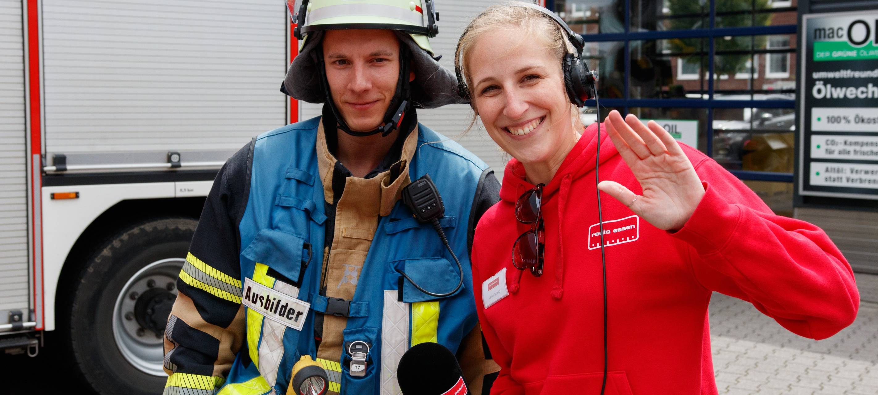 Der Radio Essen-Verkehrsmeldertag 2024: Zwischen Waschstraße und Kuchen-Buffet