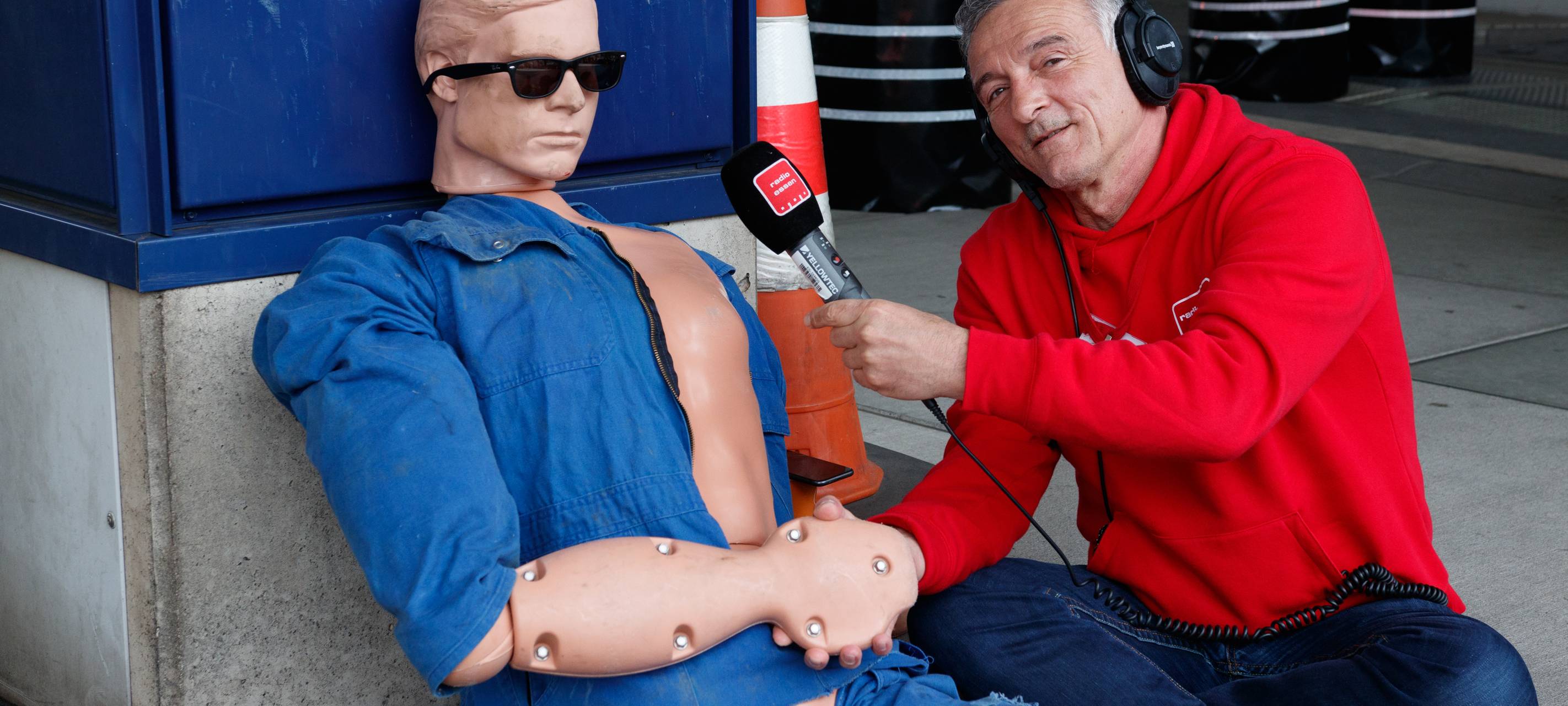 Der Radio Essen-Verkehrsmeldertag 2024: Zwischen Waschstraße und Kuchen-Buffet