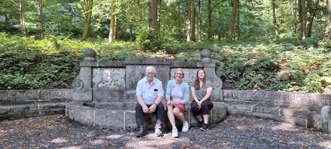 Historischer Brunnen in Essen restauriert