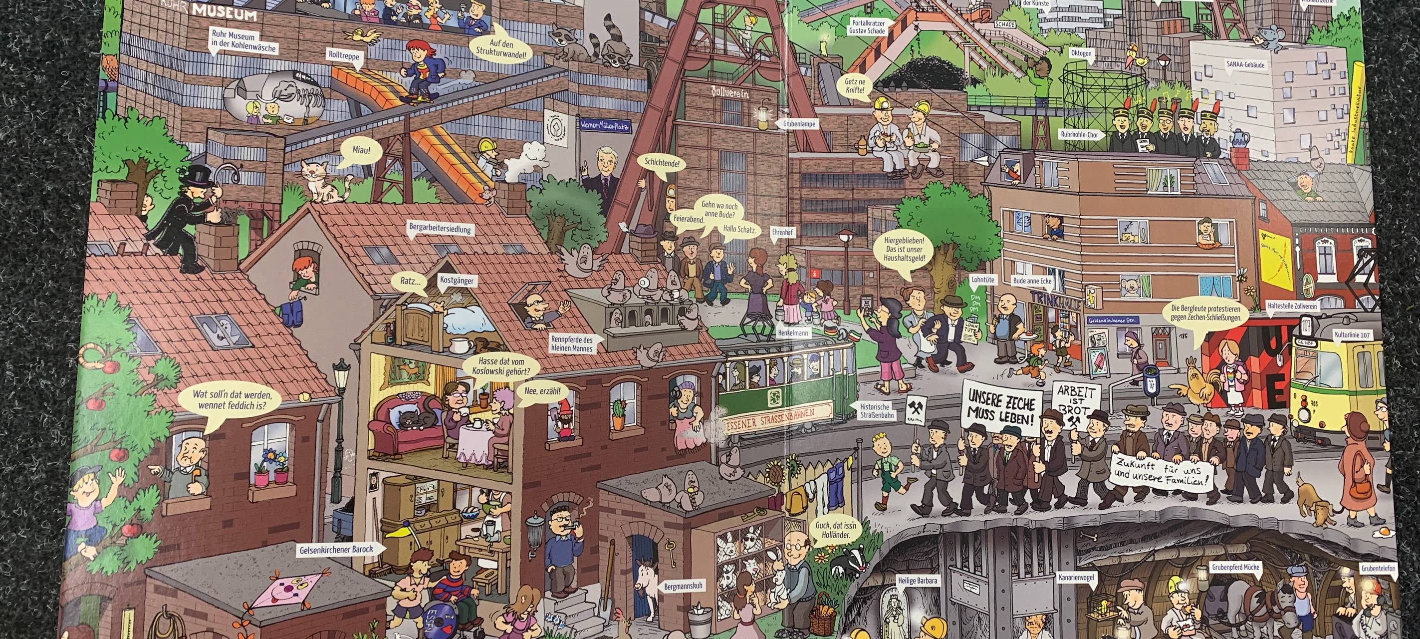 "Eine Zeitreise durch Essen": Neues Wimmelbuch