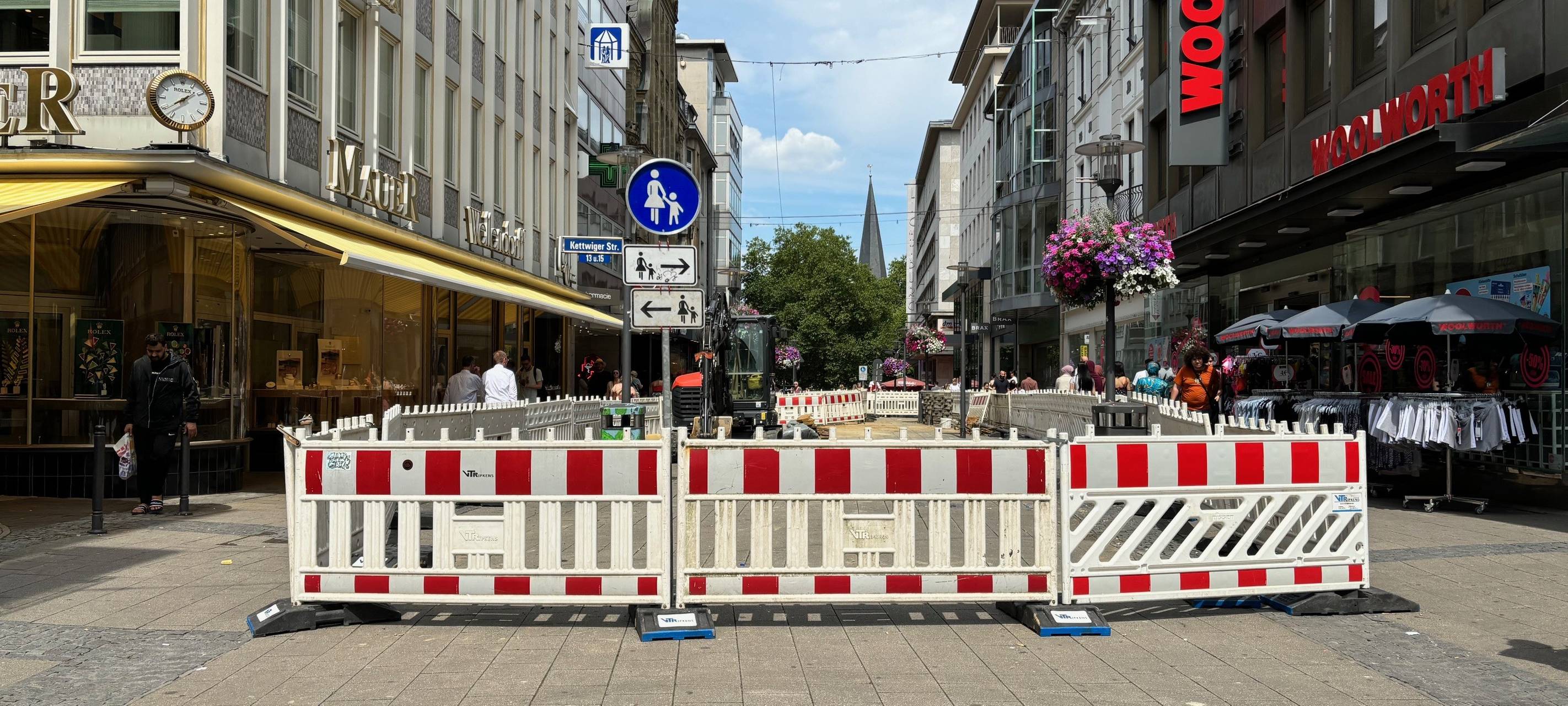Einkaufsstraße in Essen: Neue große Baustelle