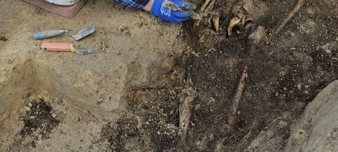 Weberplatz in Essen - Fundort einer Grabgrube