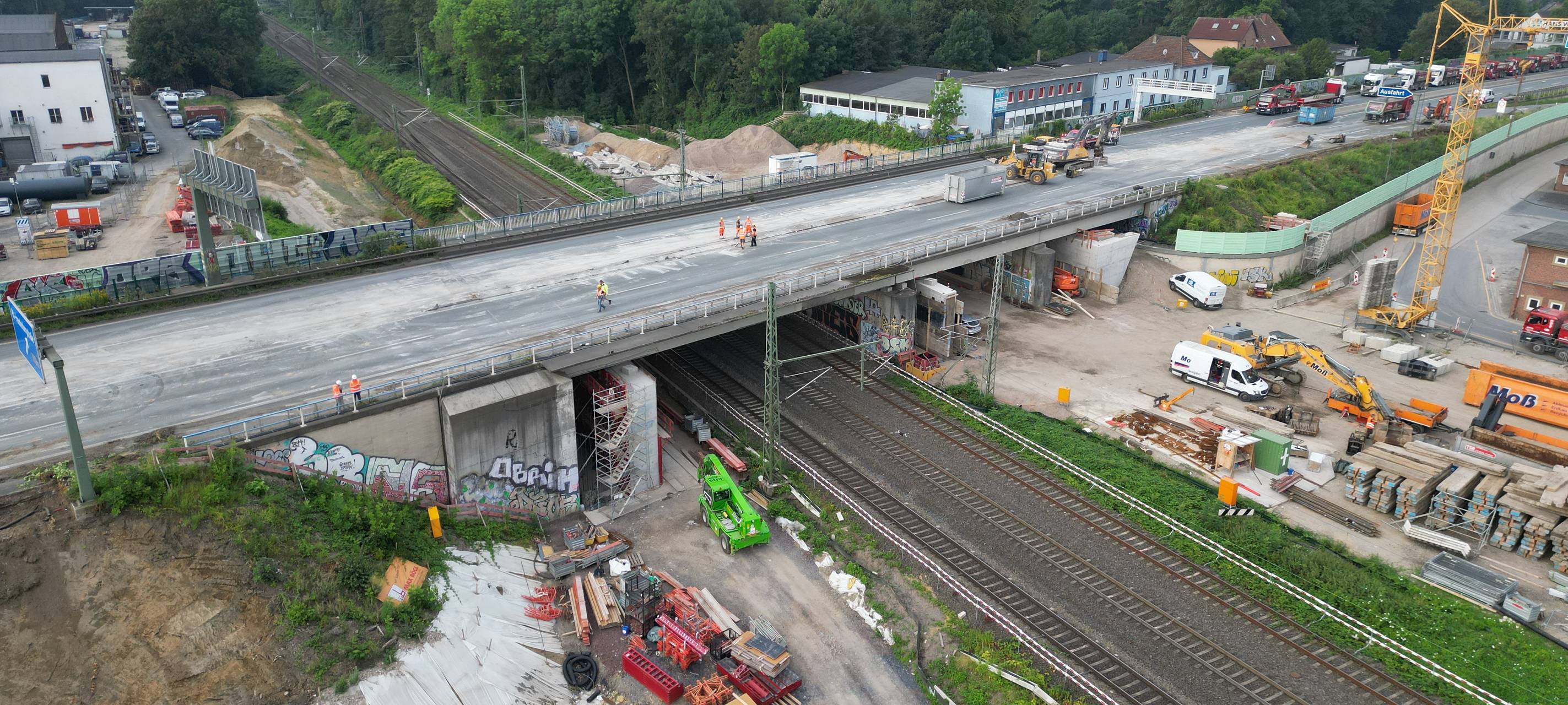 Bauarbeiten A40-Sperrung bei Bochum