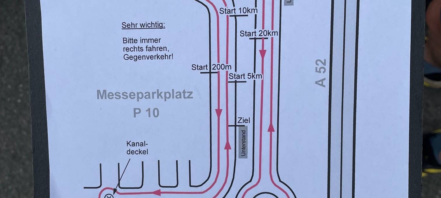 Sportabzeichen in Essen auf dem Messe-Parkplatz ablegen