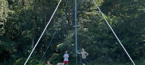 In Essen proben die Künstler für das Straßenkunstfestival