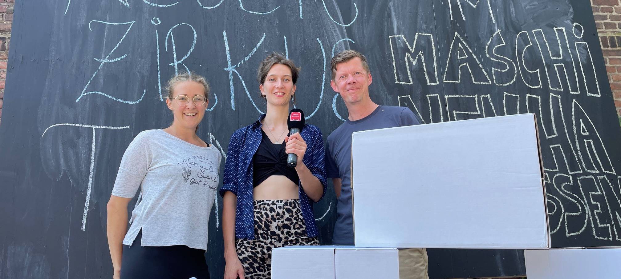 In Essen proben die Künstler für das Straßenkunstfestival