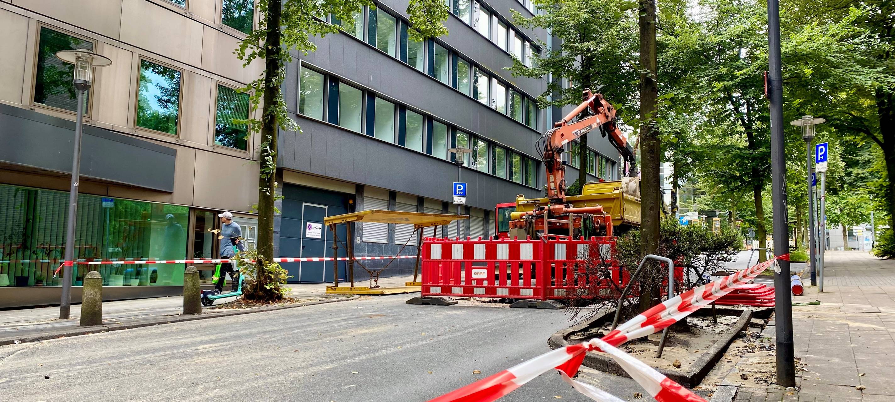 Bauarbeiten in Essen nach Wasserrohrbrüchen dauern noch