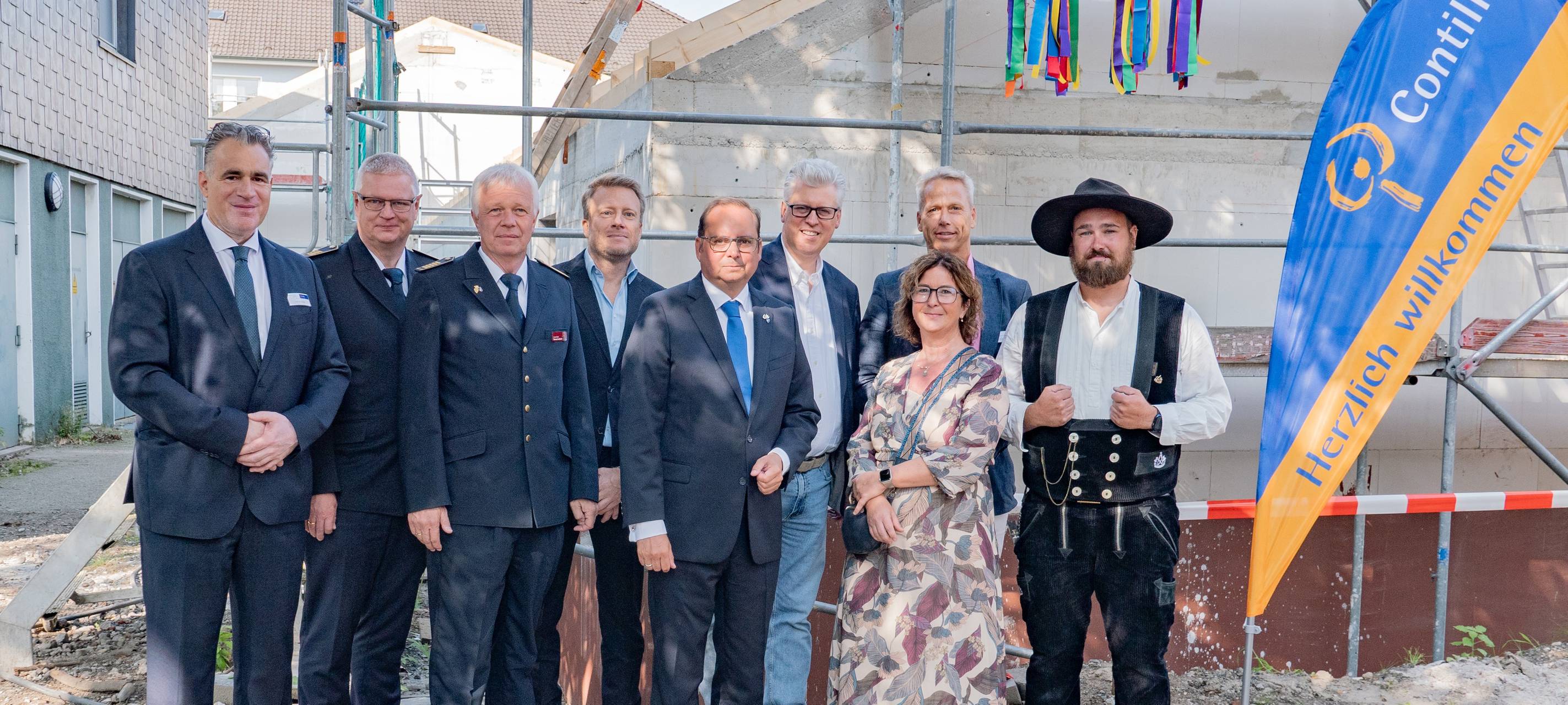 Richtfest der neuen Feuerwehr-Wache in Altenessen.