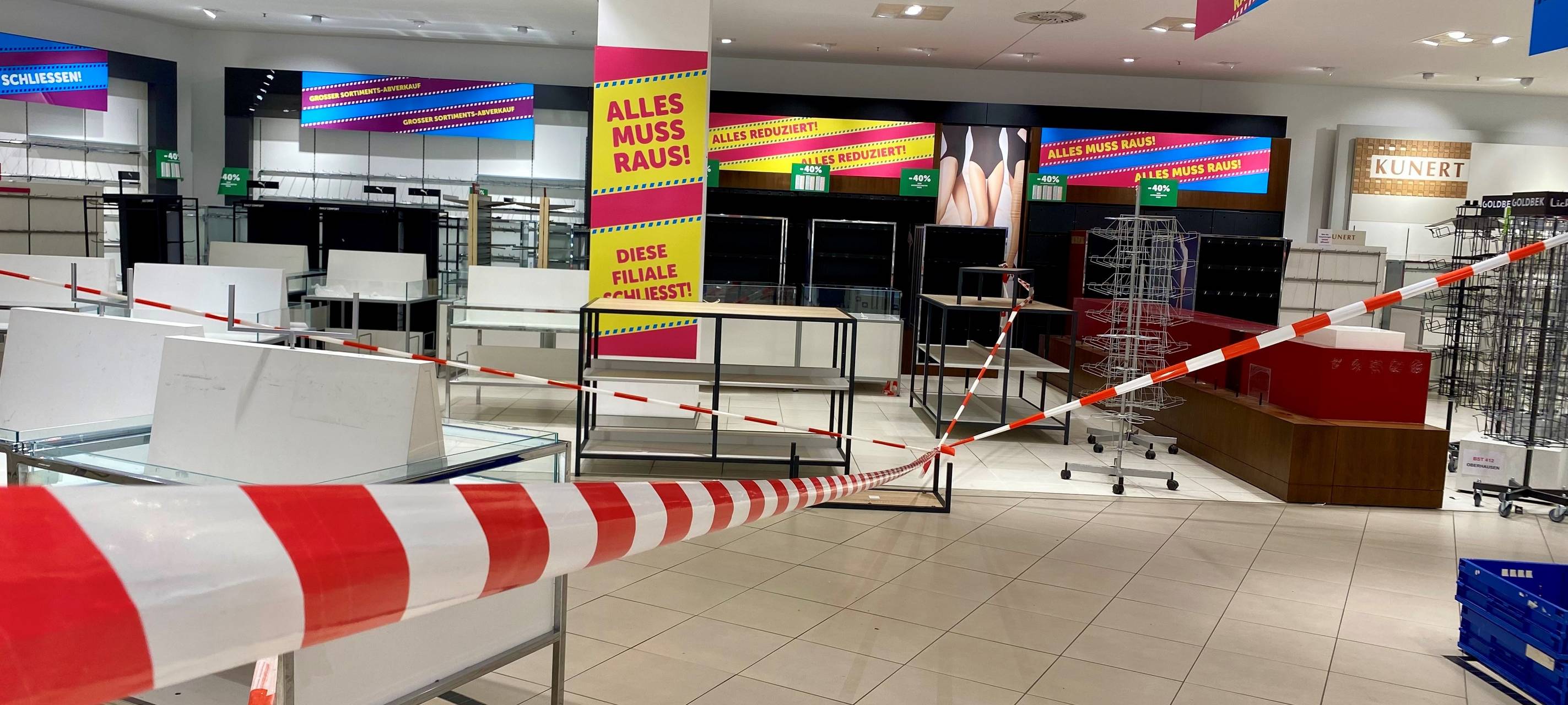 Letzte Stunden in Essen bei GALERIA - Filiale schließt früher als geplant