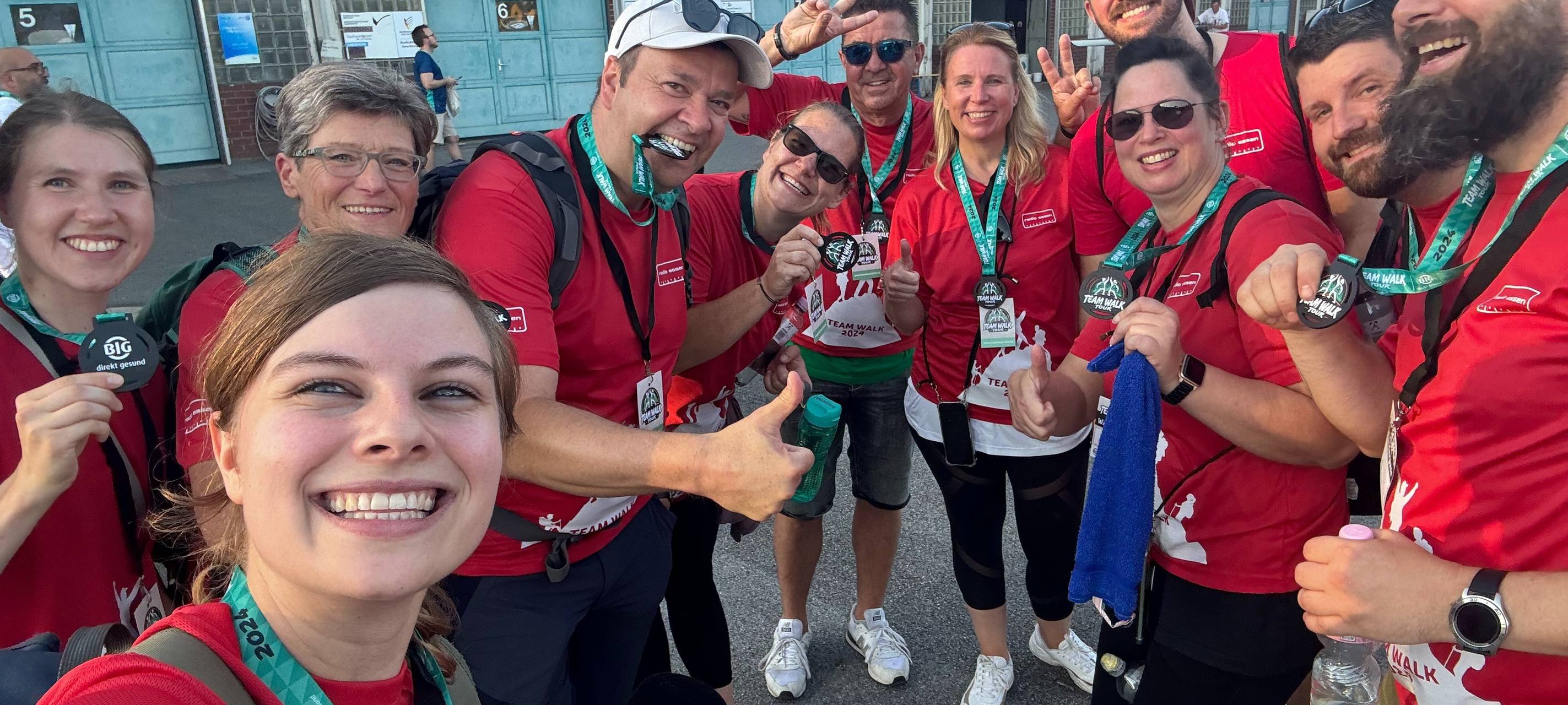 Radio Essen beim Team Walk Essen: Über 8 Kilometer wandern mit bester Laune