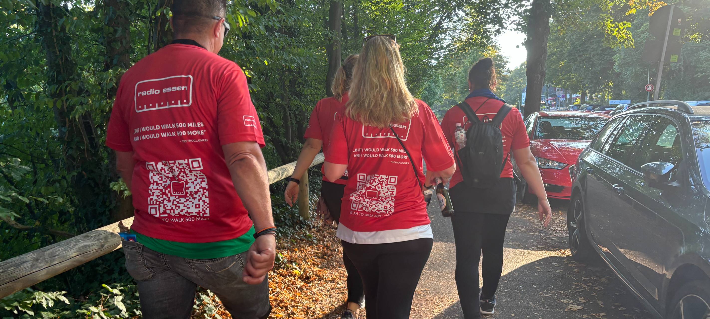 Radio Essen beim Team Walk Essen: Über 8 Kilometer wandern mit bester Laune