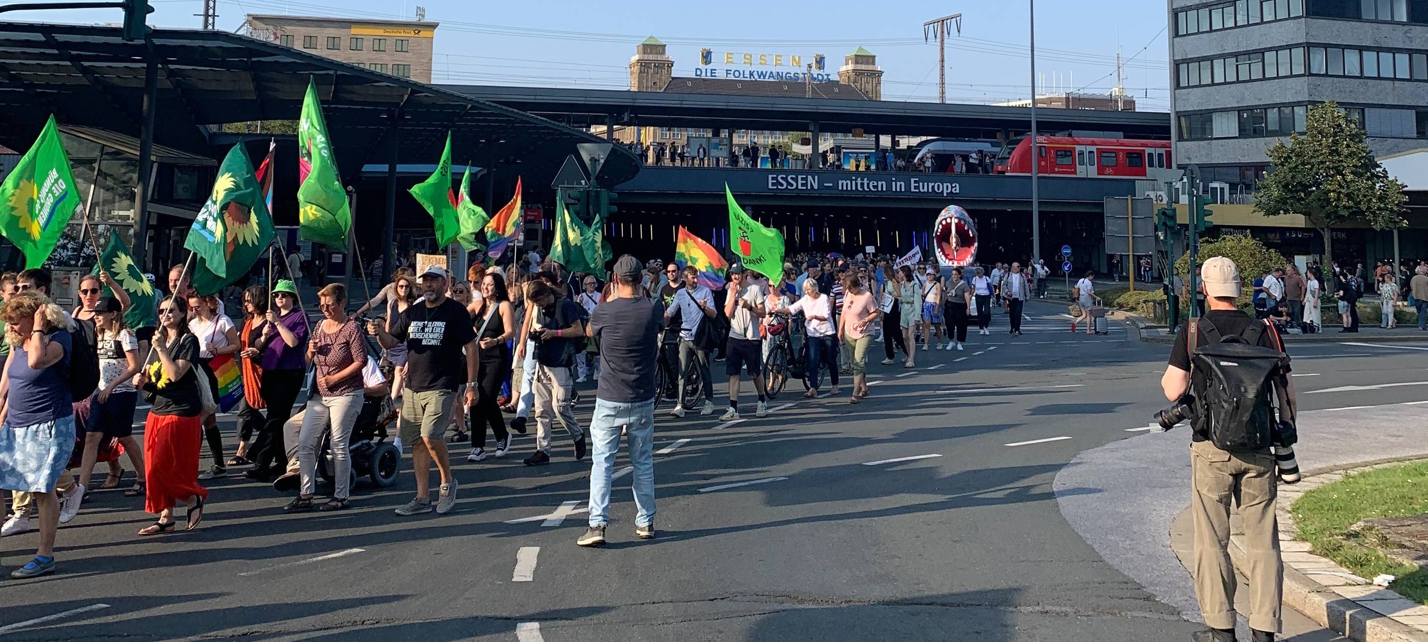 Demo gegen AfD in Essen - Die Eindrücke vor Ort