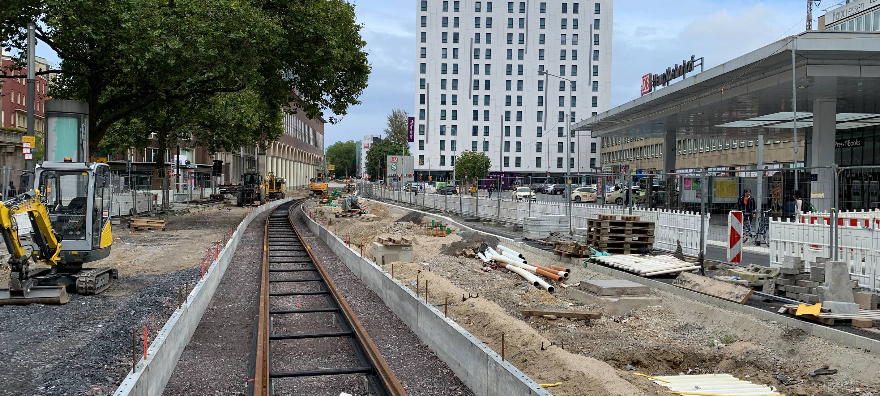 Citybahn in Essen: Neue Arbeiten sorgen für Sperrungen