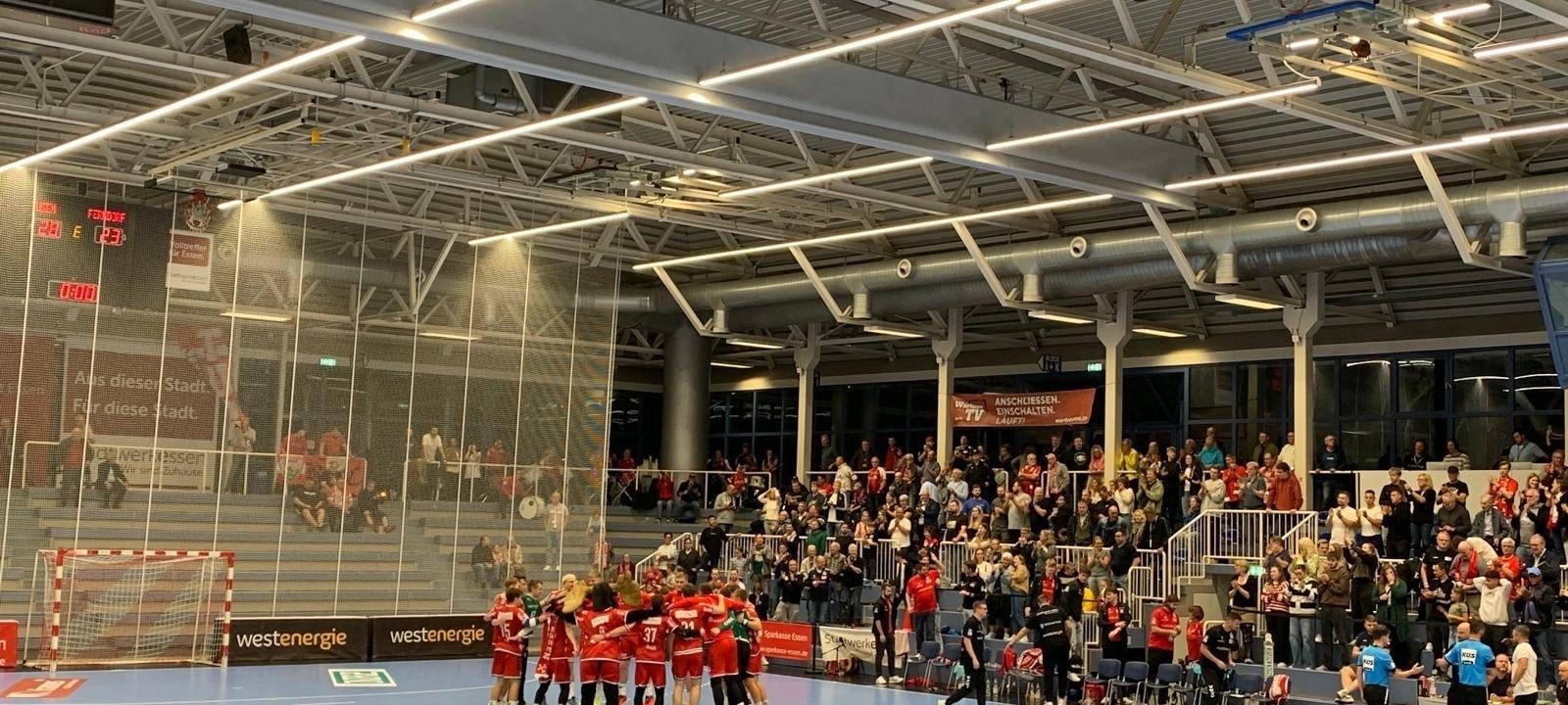 TUSEM Essen beim ersten Heimspiel der Saison 2024/25.