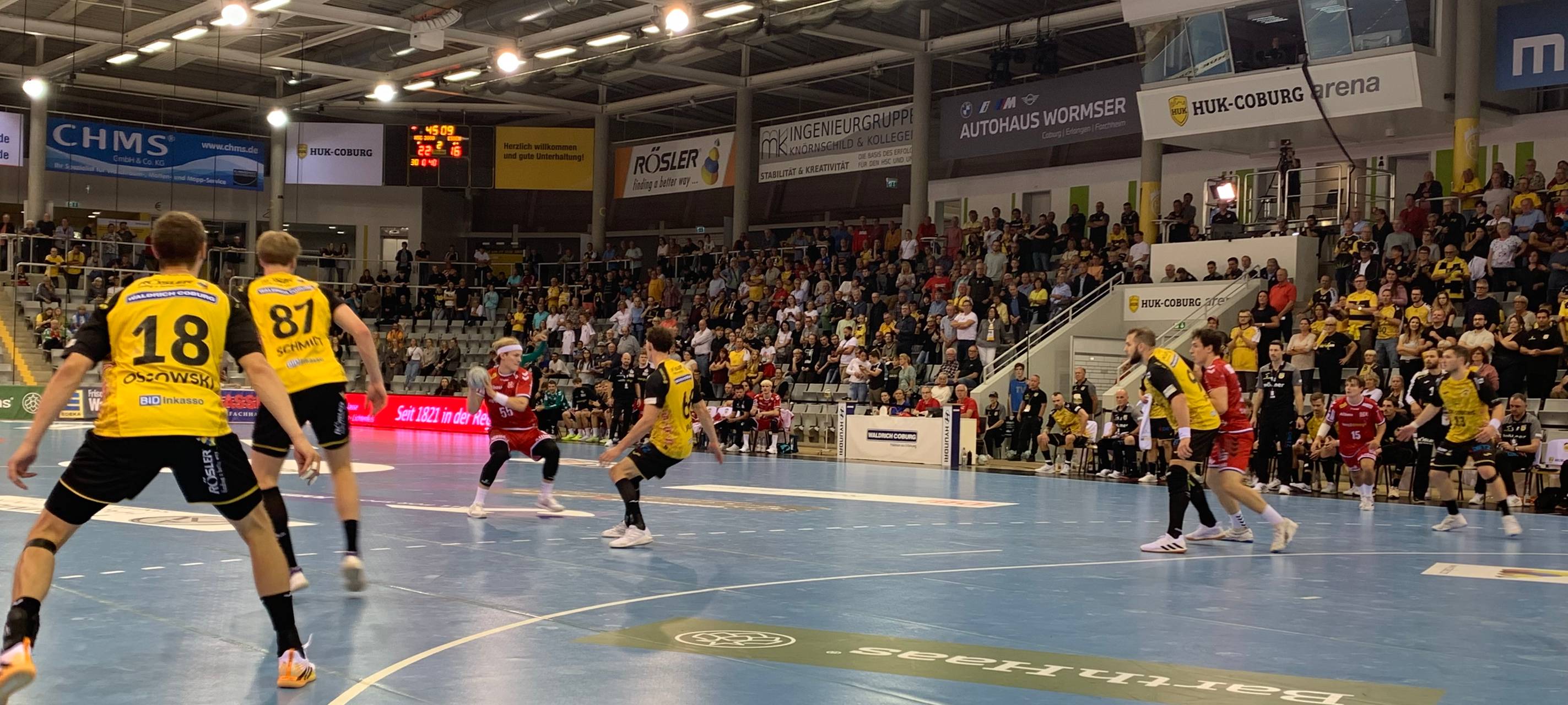 TUSEM Essen auswärts gegen HSC 2000 Coburg