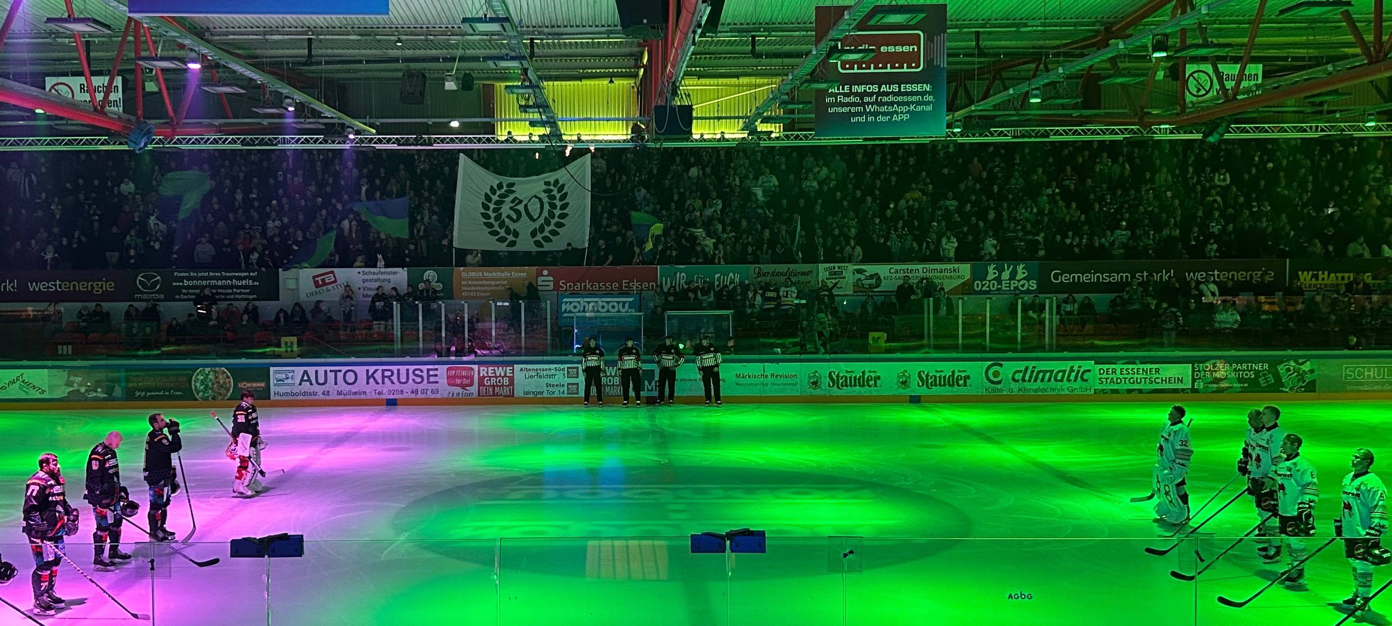 Moskitos Essen gewinnen das Ruhrderby gegen die Füchse Duisburg