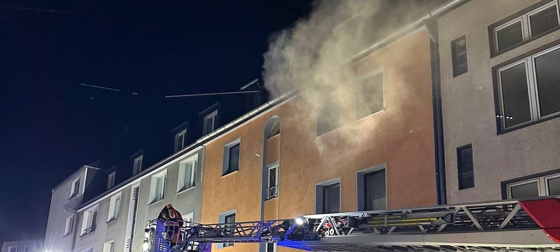 Küchenbrand in Essen: Feuerwehr im Einsatz