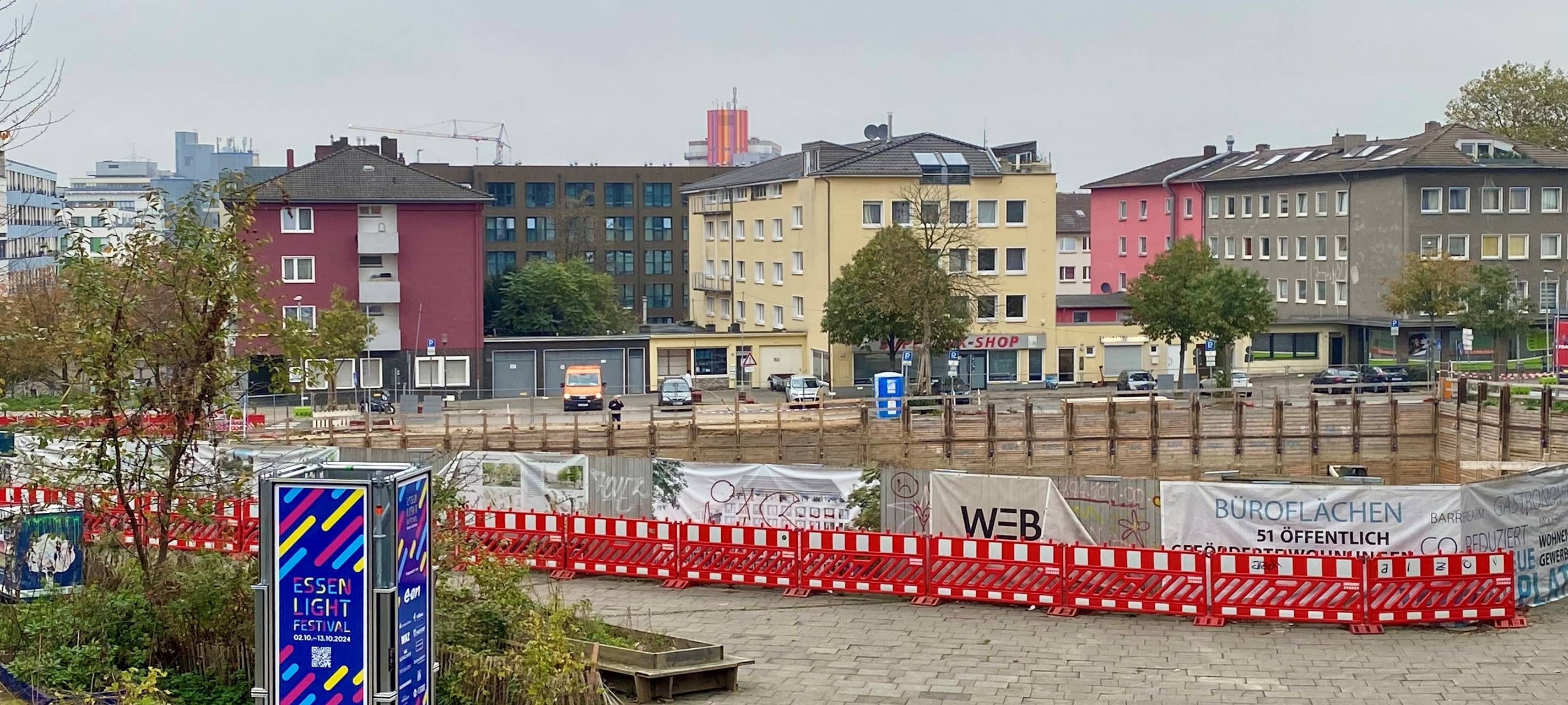 Auf dem Gelände der Baustelle am Weberplatz ist der Blindgänger gefunden worden.