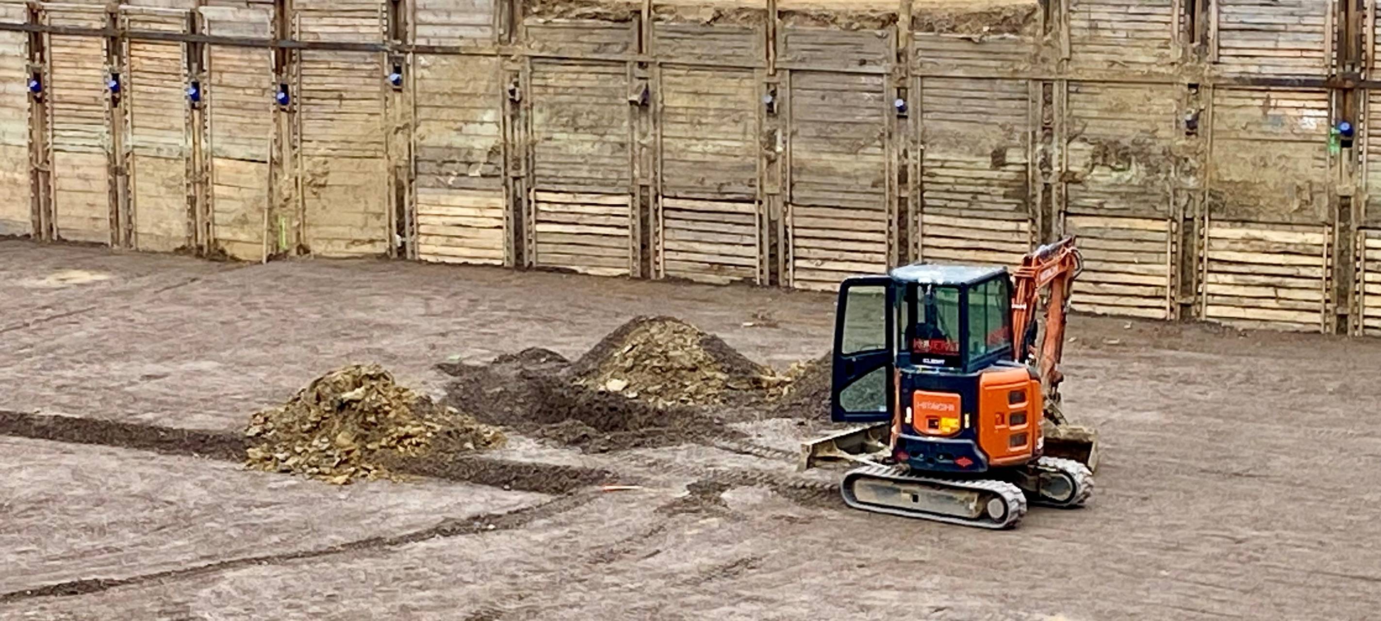 Auf dem Gelände der Baustelle am Weberplatz ist der Blindgänger gefunden worden.