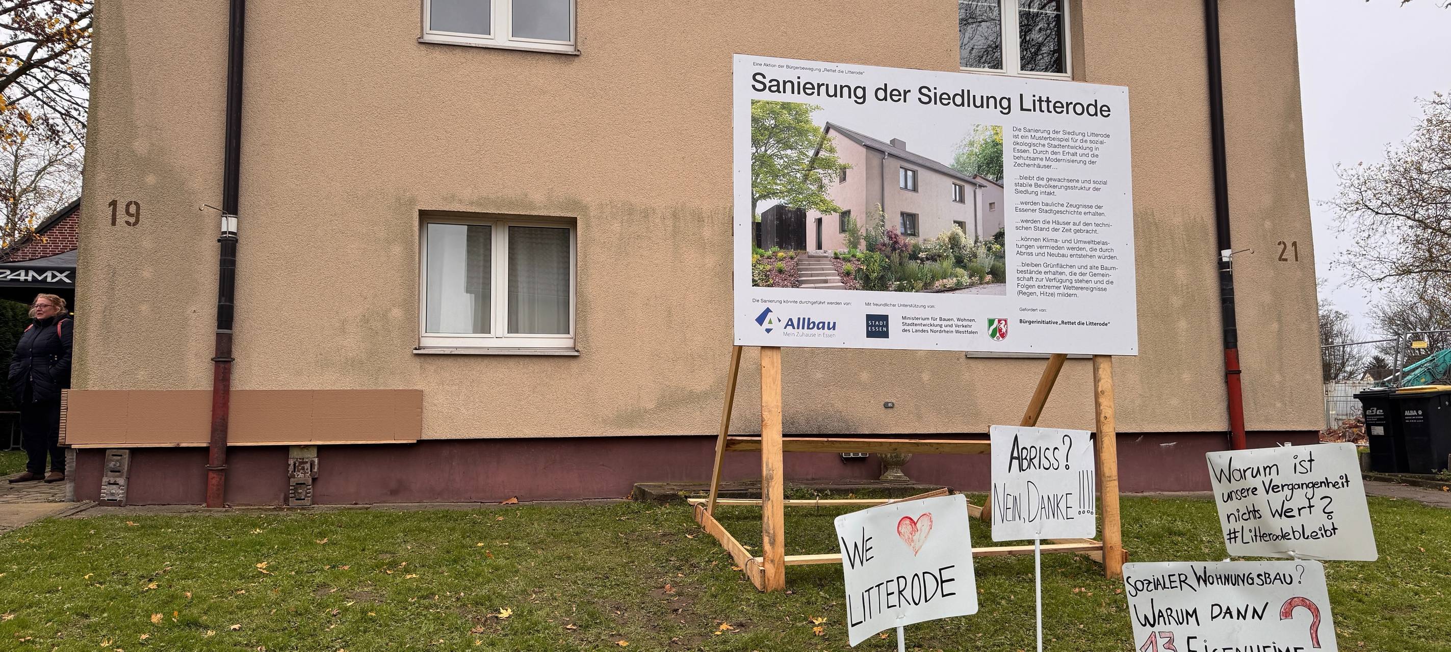 Abriss in Essen: Mieter veranstalten symbolische Sanierung