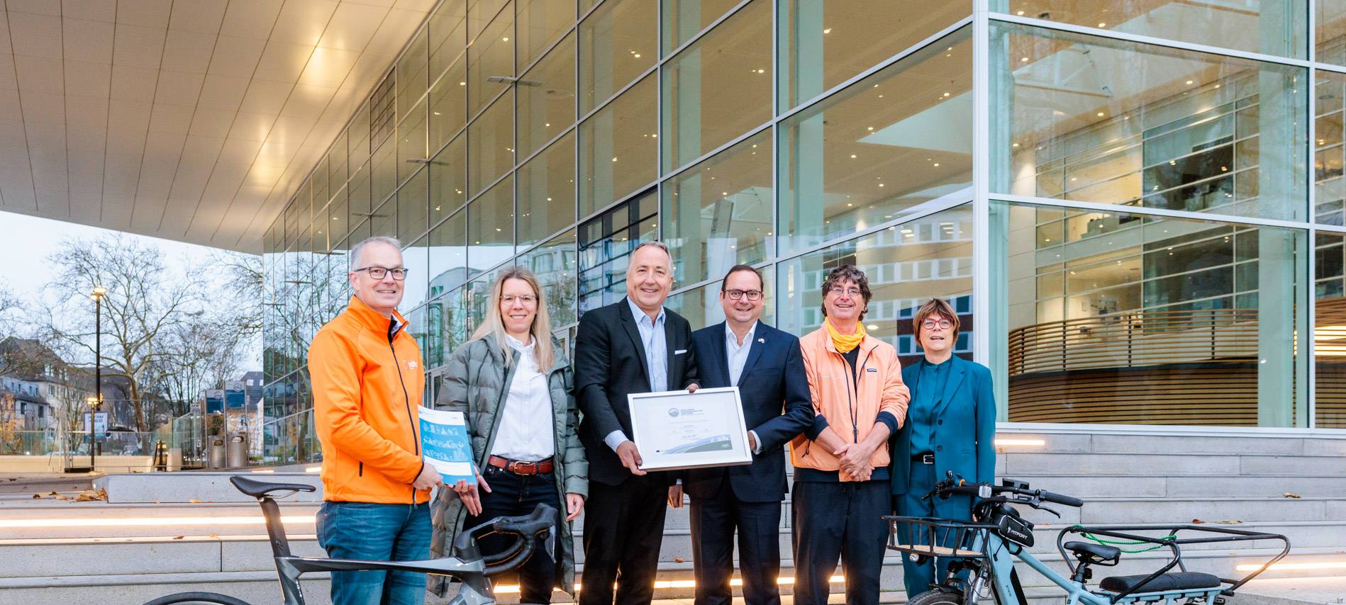 Messe Essen als fahrradfreundlicher Arbeitgeber rezertifiziert