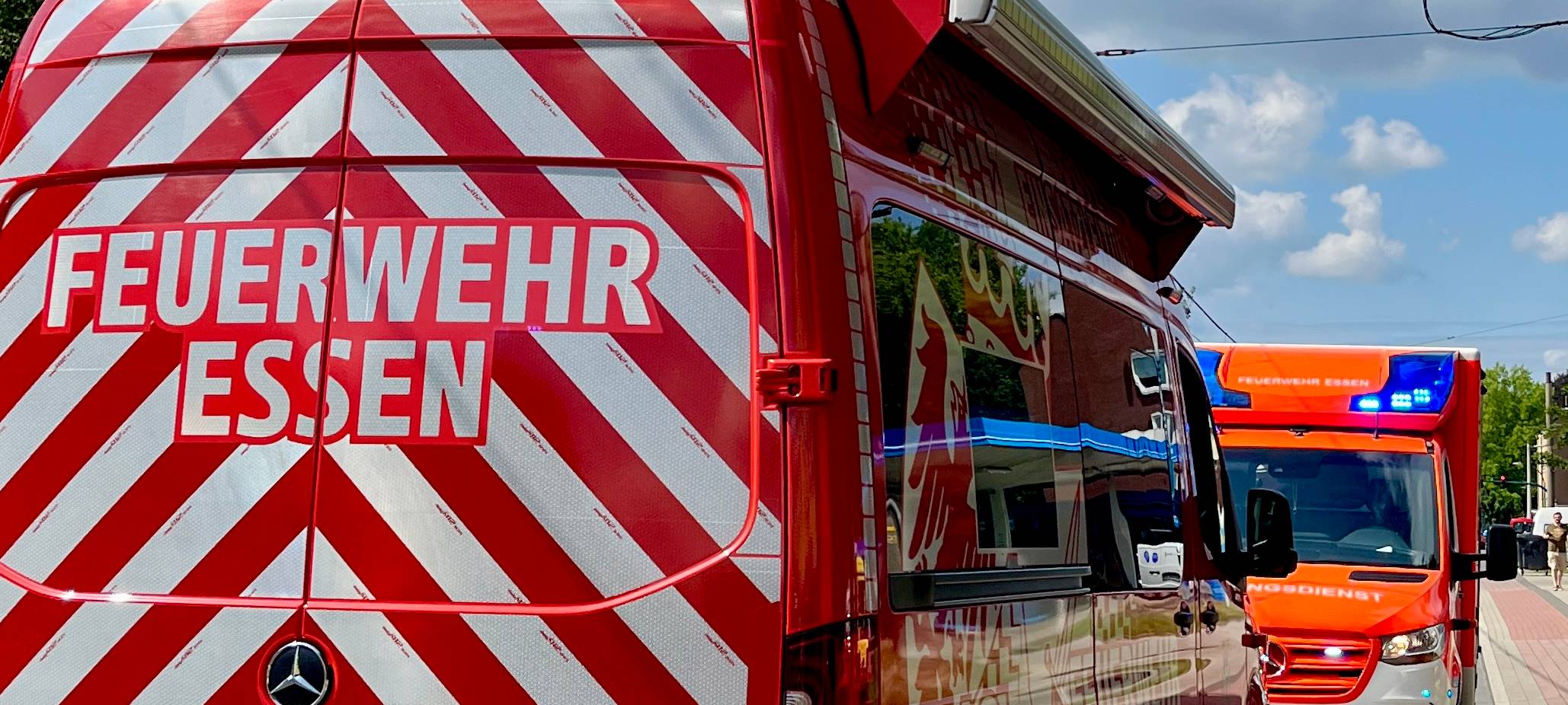 Feuerwehreinsatz in Essen an der Uniklinik