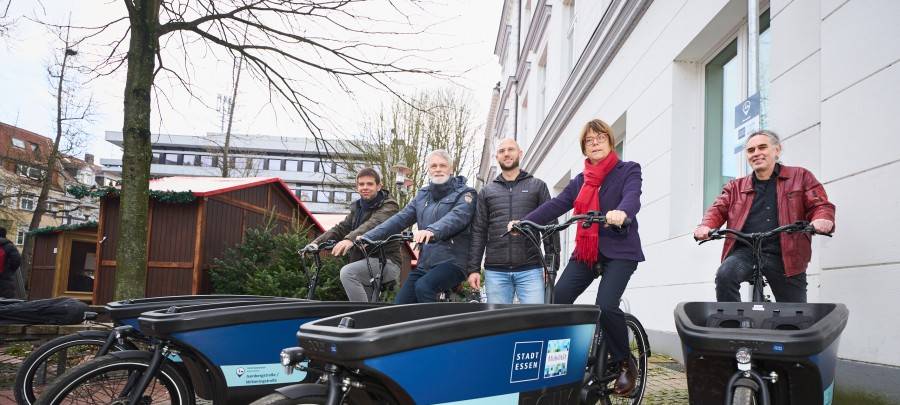 Stadt Essen verleiht E-Lastenräder