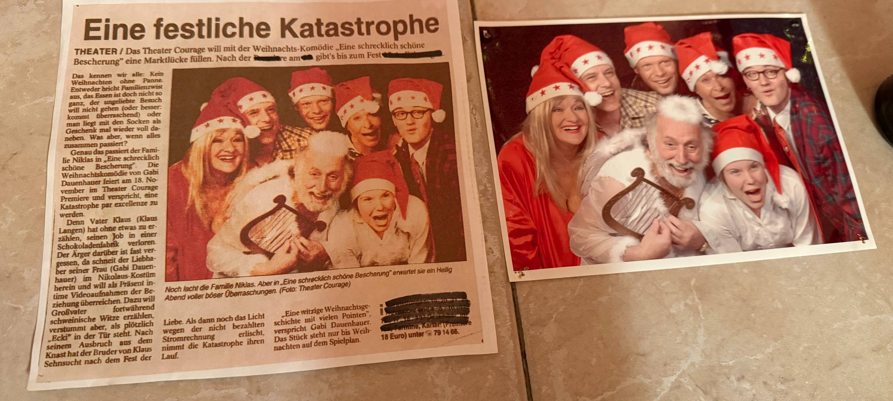 Theater Courage in Essen feiert 20 Jahre Weihnachtskomödie