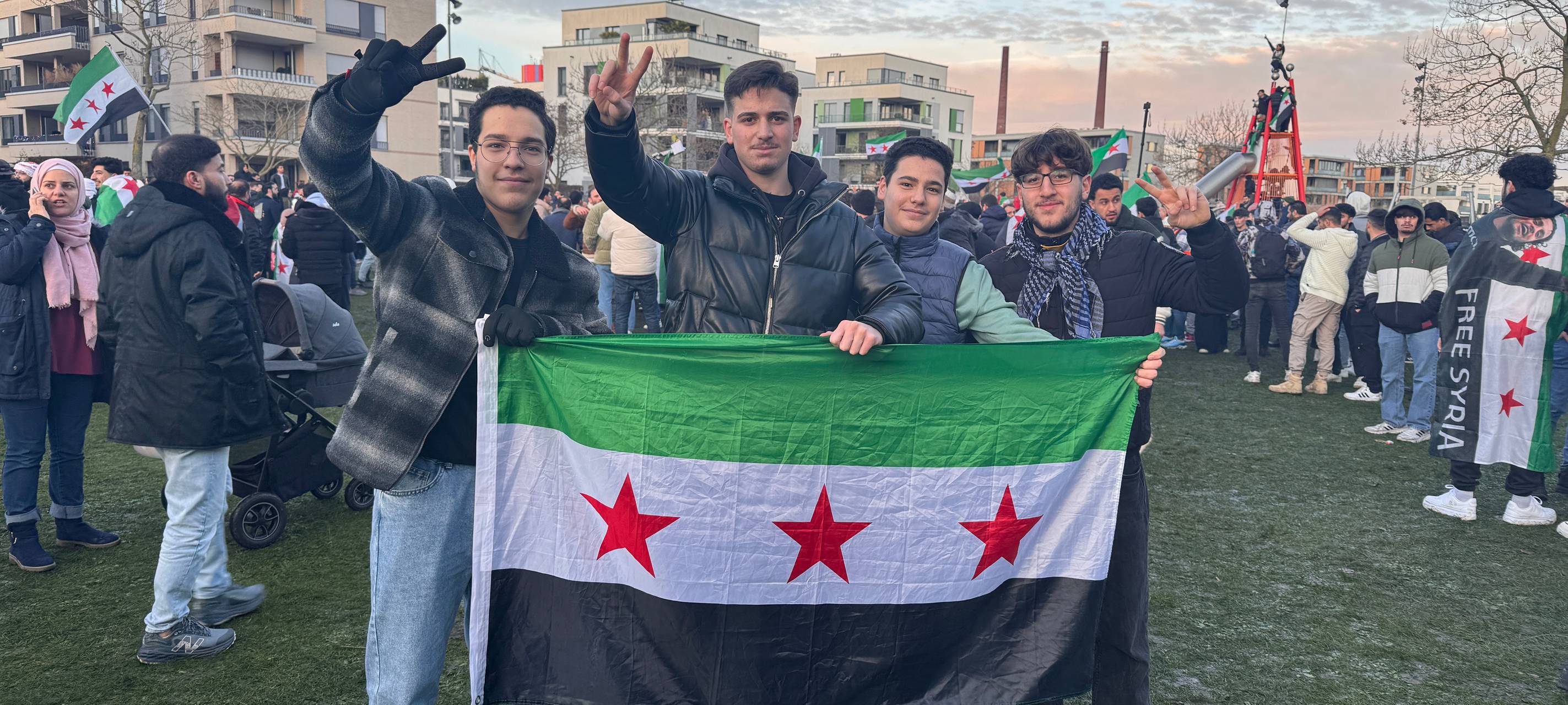 Demonstration in Essen zur aktuellen Lage in Syrien - Verkehrseinschränkungen