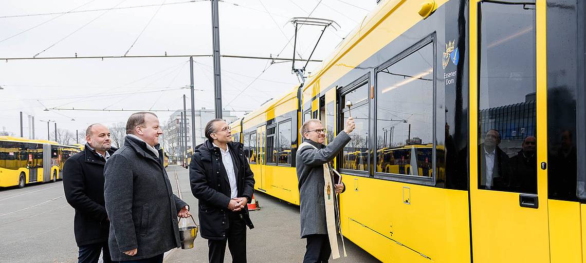 Straßenbahn in Essen getauft