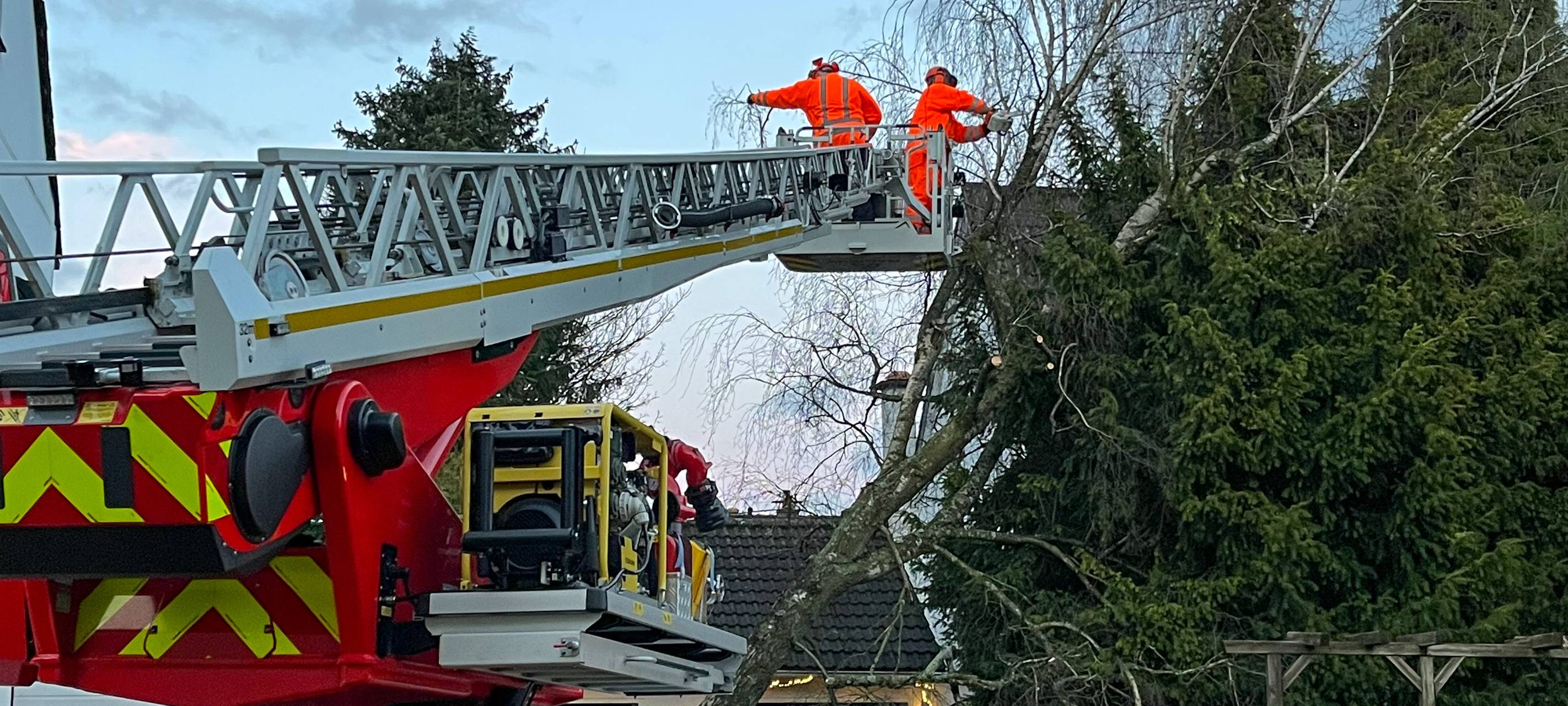 Sturm in Essen - Feuerwehr im Einsatz