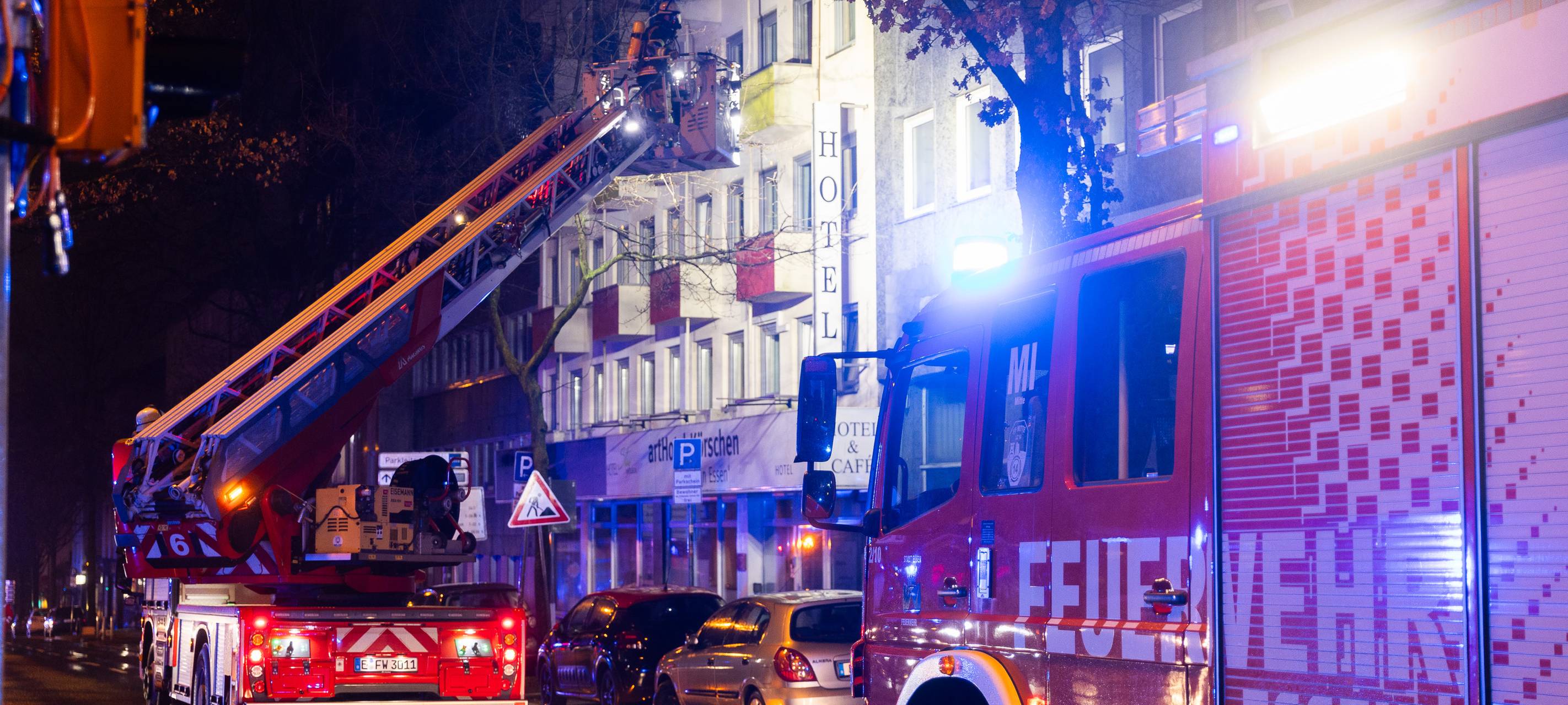 Brand in Essen in leer stehendem Gebäude