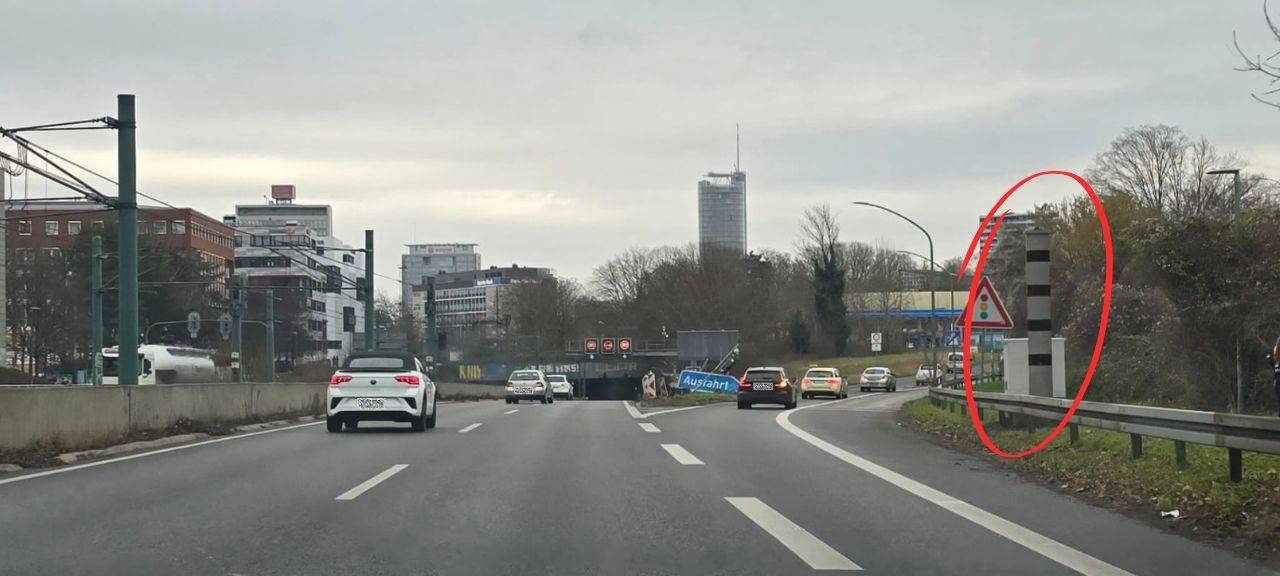 Neuer Blitzer auf A40 bei Essen-Holterhausen