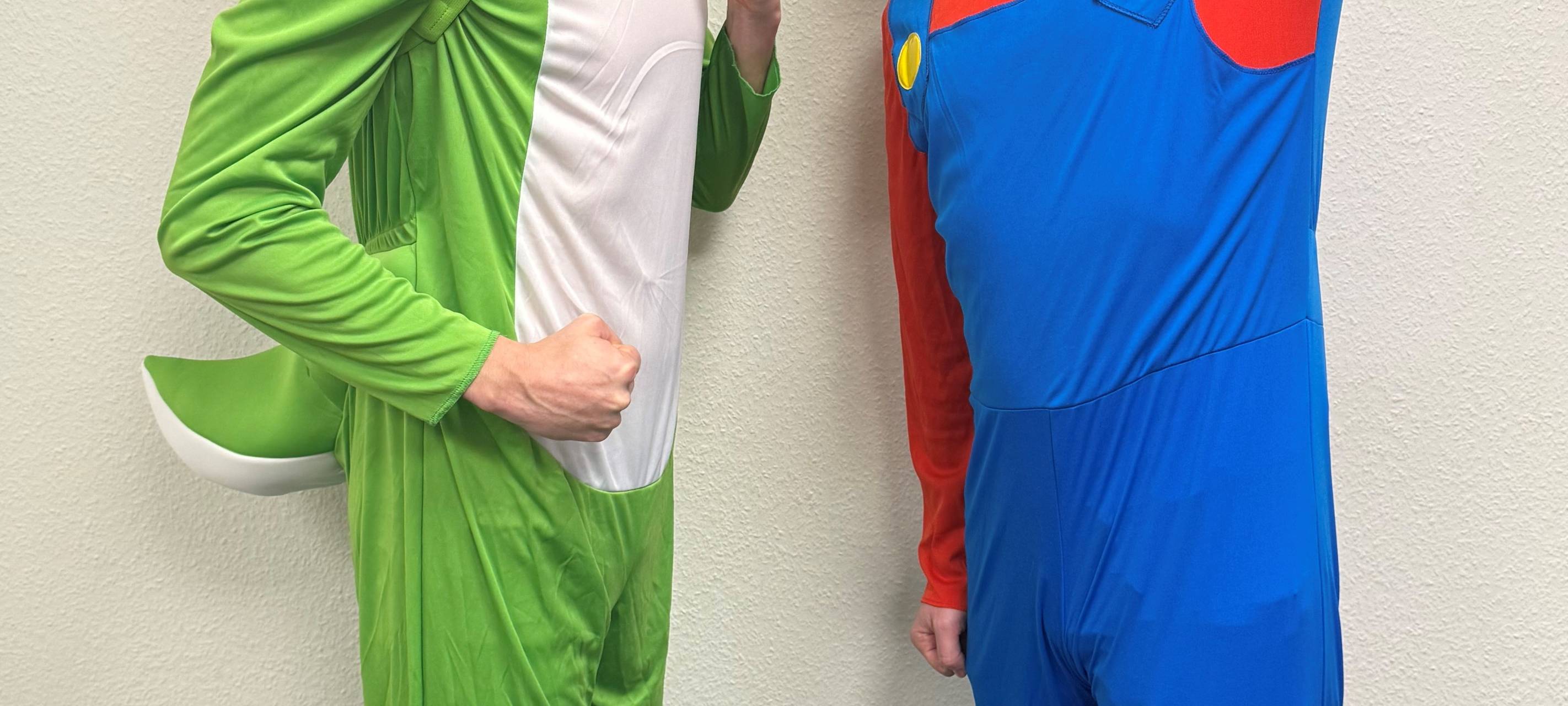 Super Mario und Joshi an Karneval bei Radio Essen