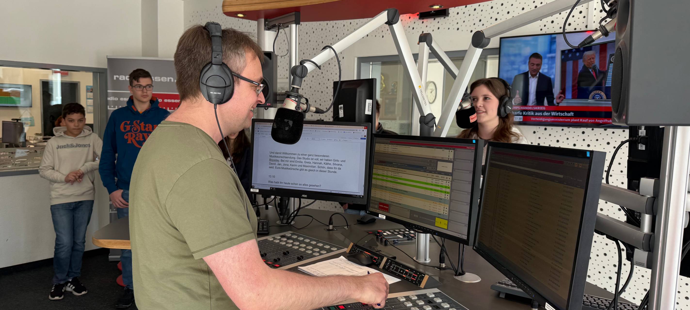 Girls und Boys Day bei Radio Essen: Einmal hinter die Kulissen blicken