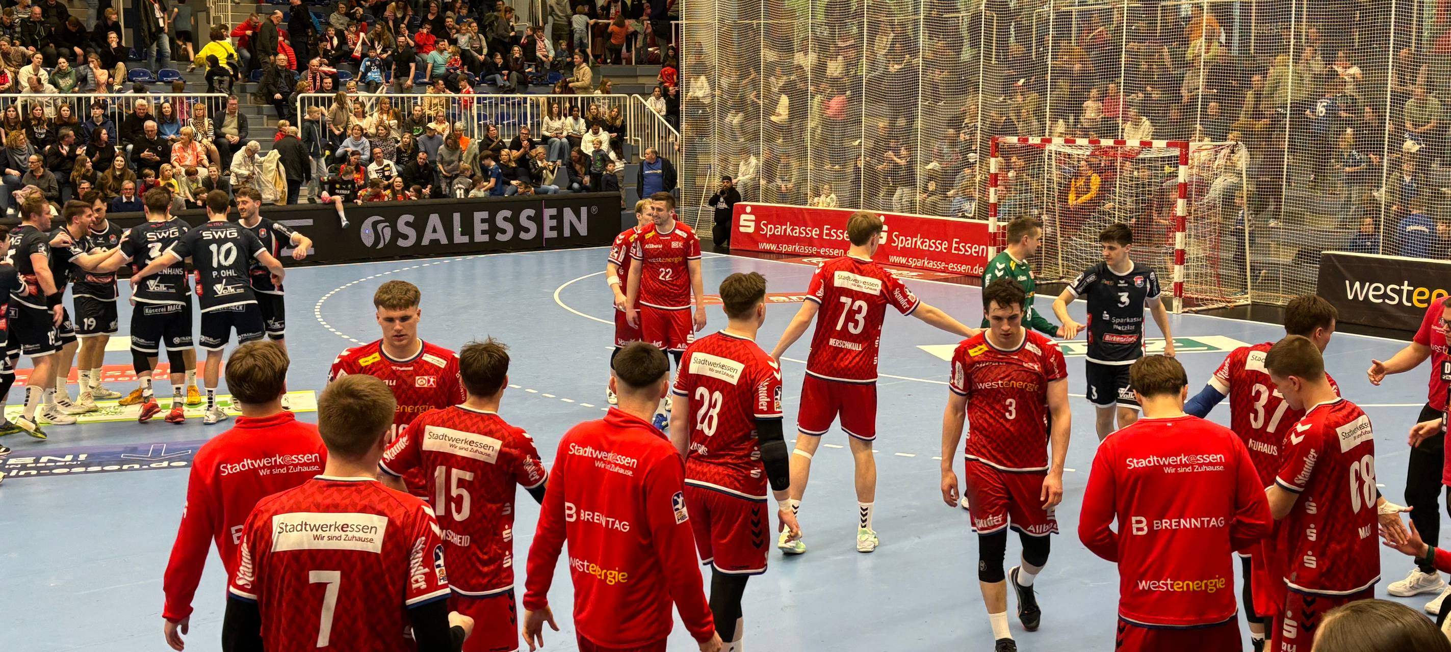 TUSEM Essen verliert gegen den Aufstiegskandidaten aus Hüttenberg.