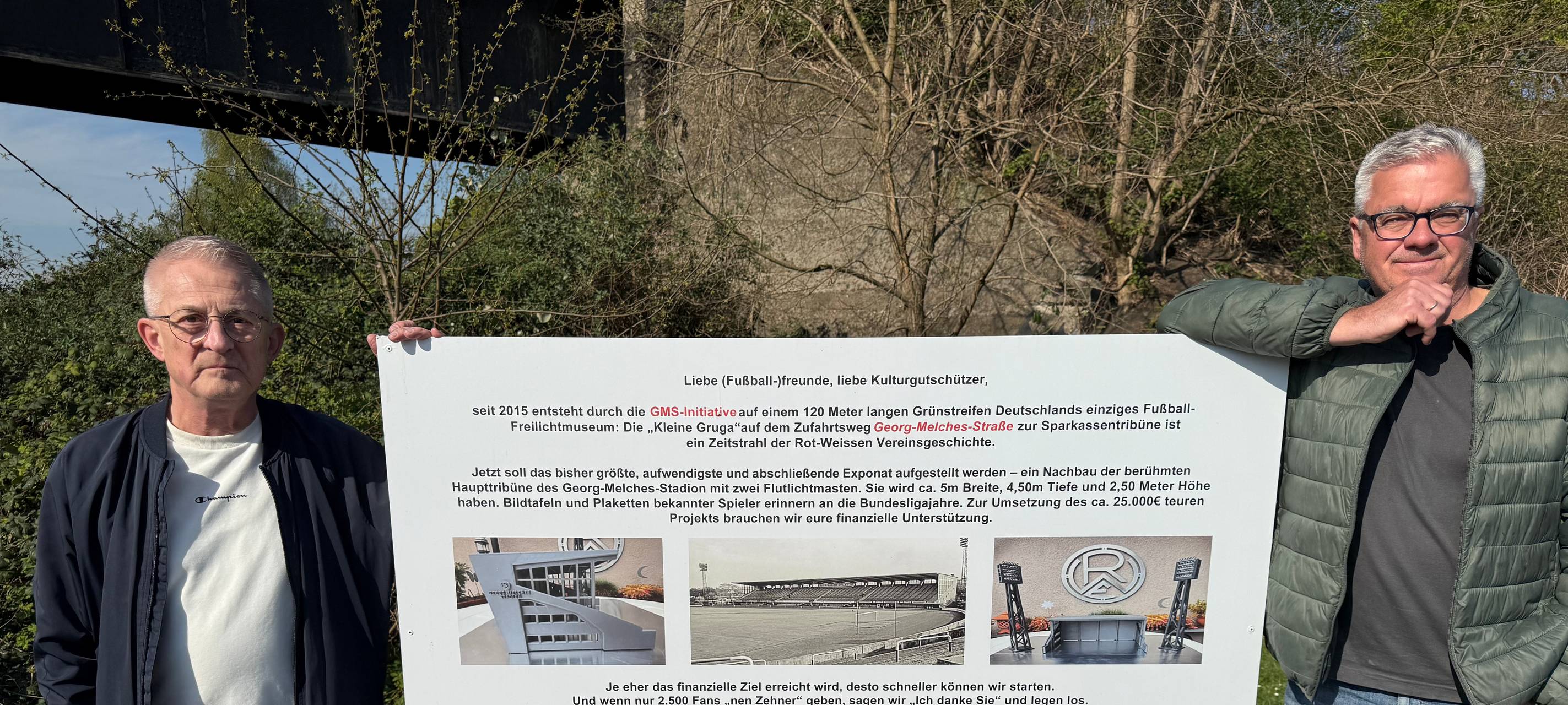 Becherspende bei RWE-Spiel in Essen: Alte Tribüne soll nachgebaut werden