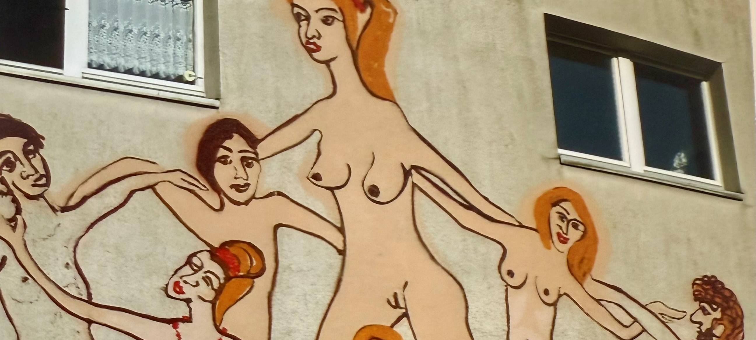 Nackte tanzen in Essen - auf dem Haus