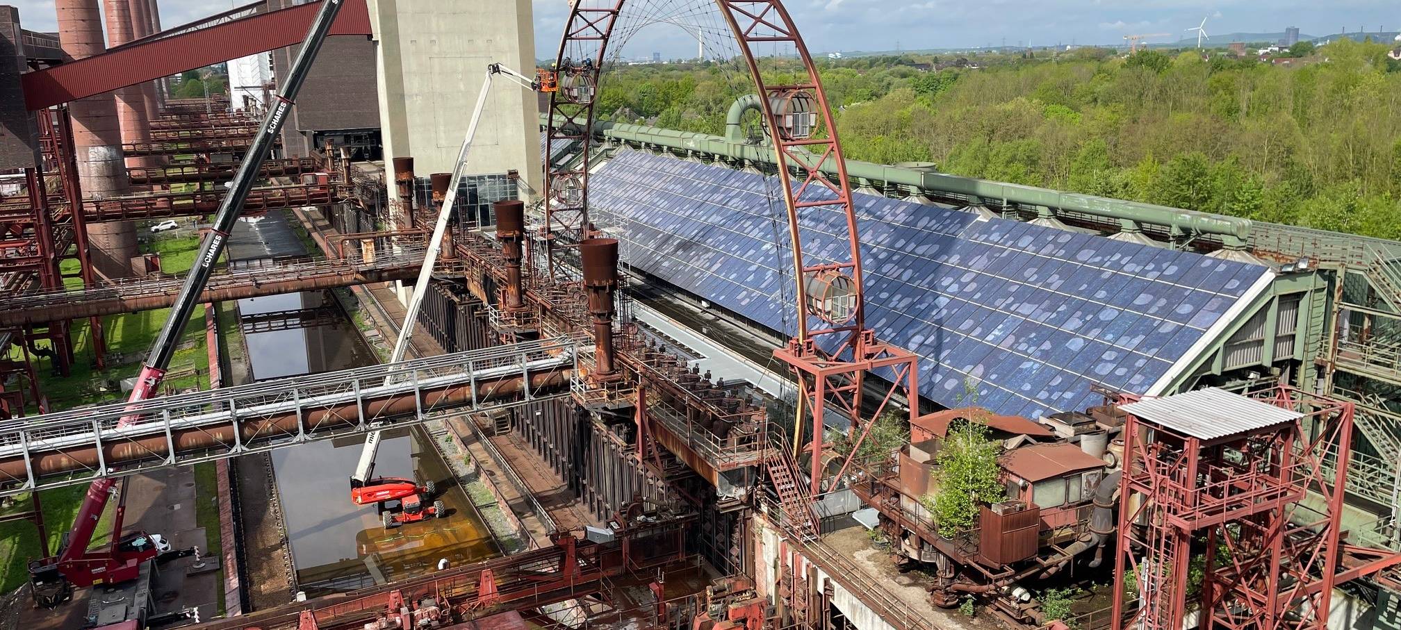 "Sonnenrad" auf Zollverein in Essen: Abbau startet