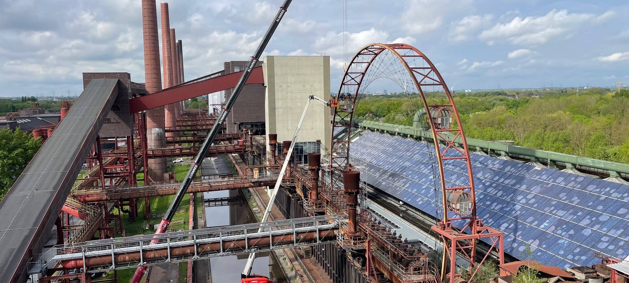 "Sonnenrad" auf Zollverein in Essen: Abbau startet