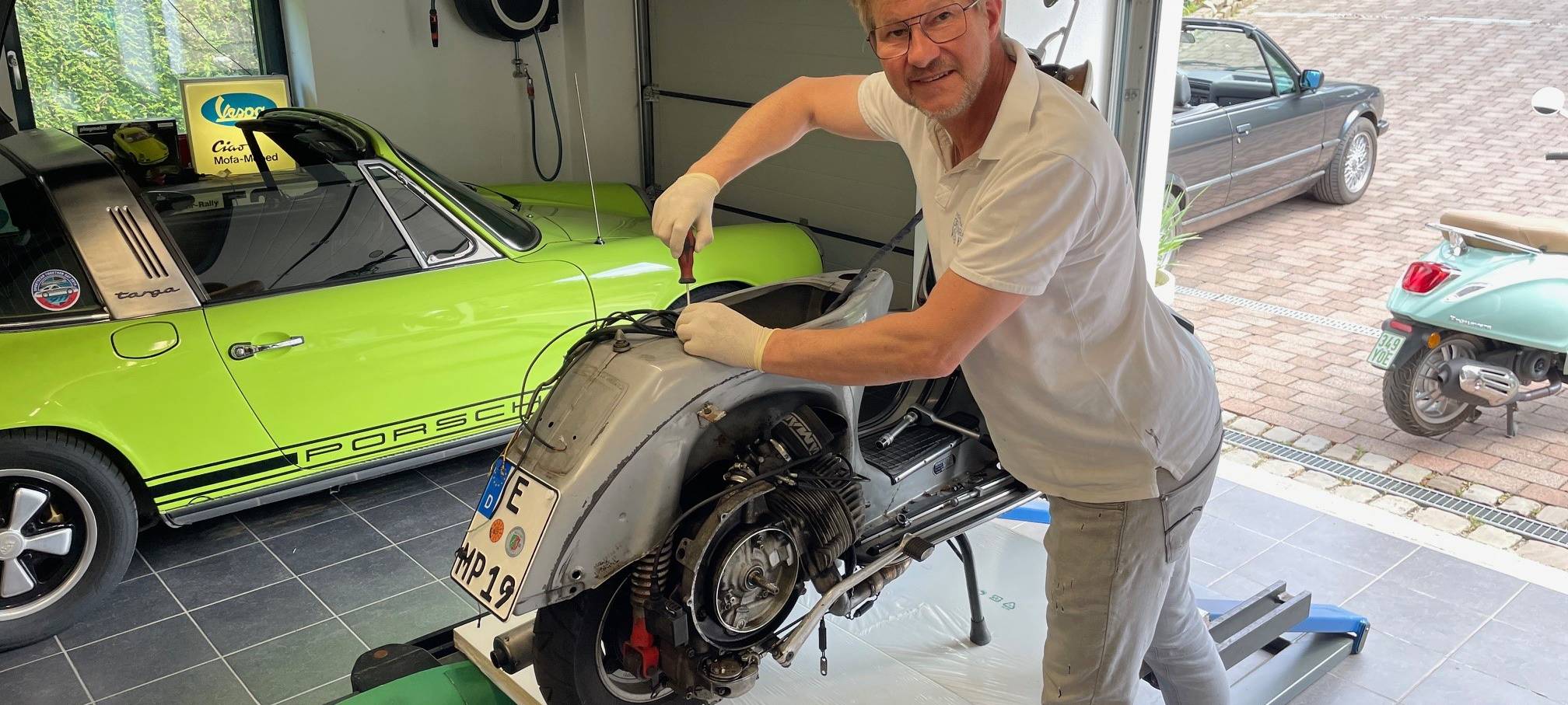 Charity-Versteigerung in Essen beim Oldtimer-Treffen