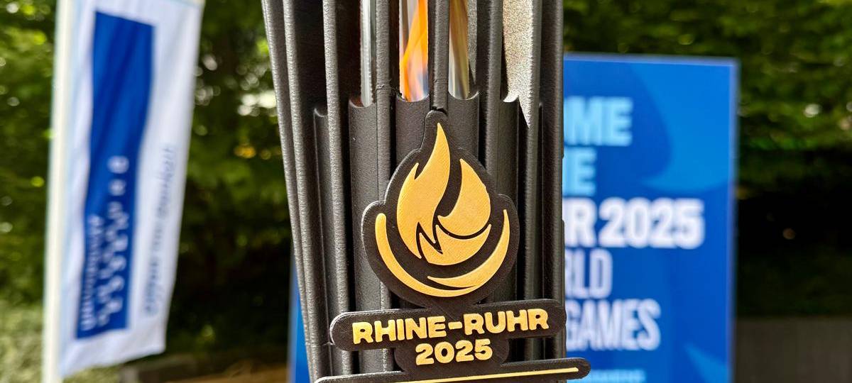 Die Fackel der Rhine-Ruhr 2025 FISU World University Games