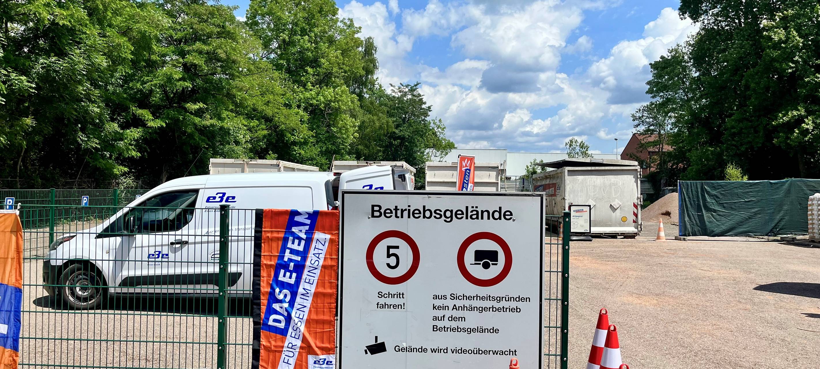 Recyclingstation in Essen ist umgezogen
