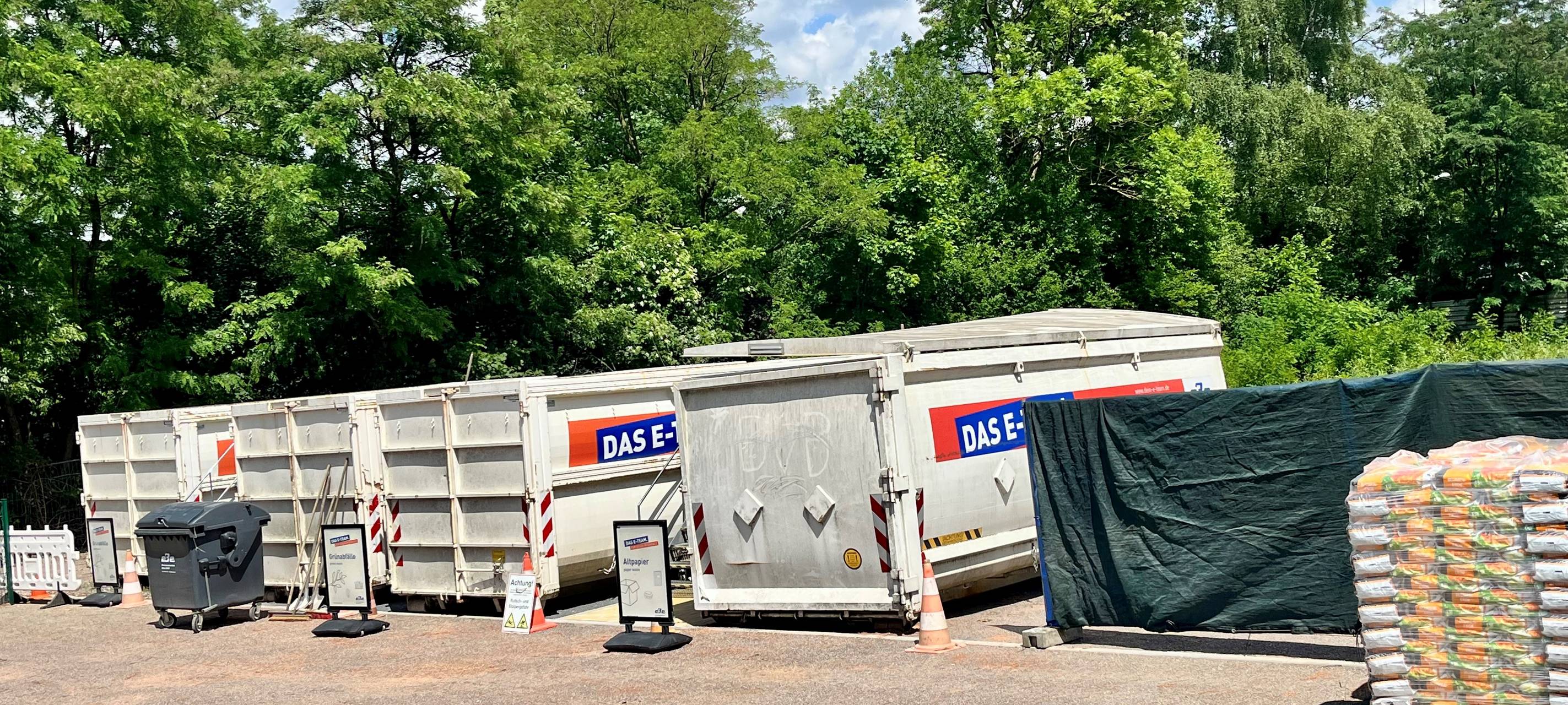 Recyclingstation in Essen ist umgezogen