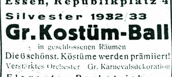 Zurück in die 20er Jahre in Essen