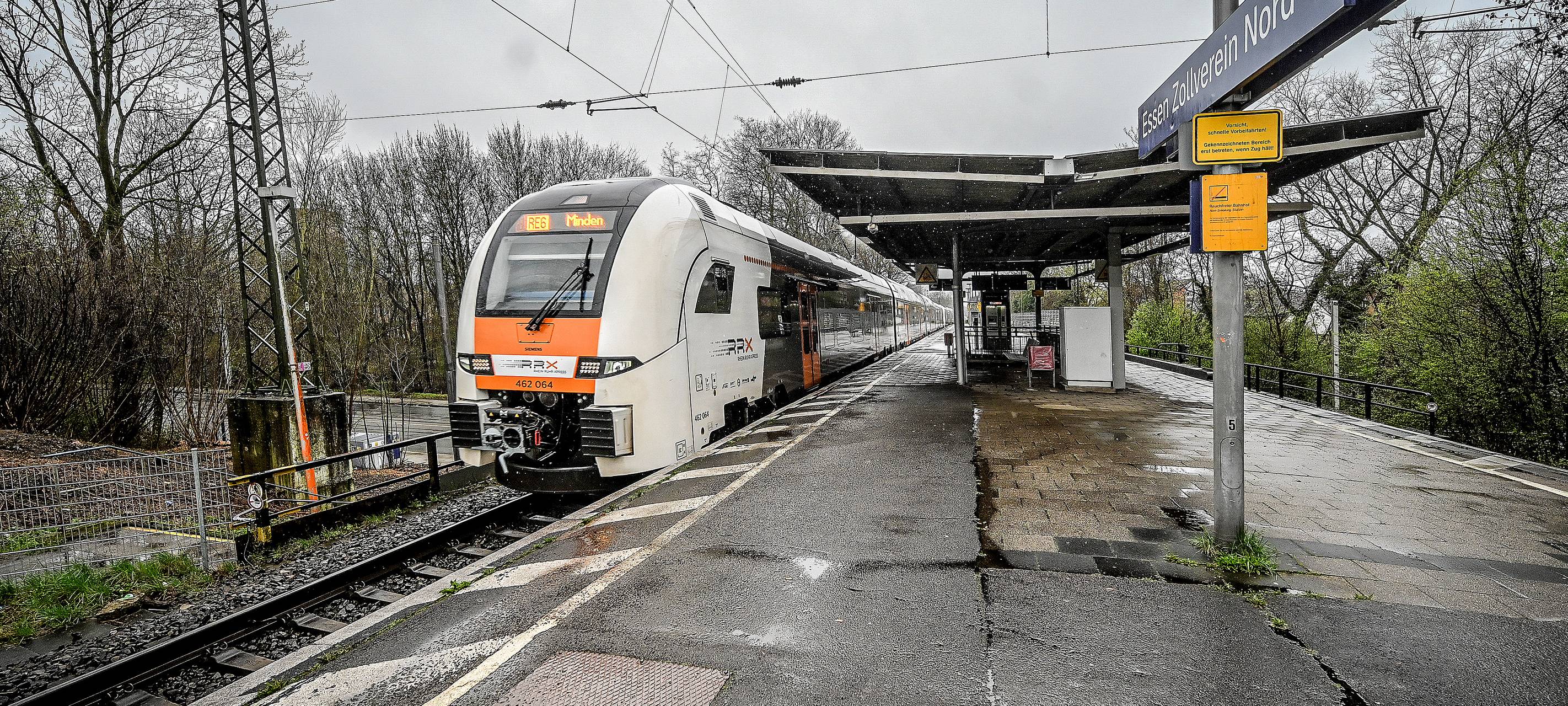 Der Bahnhof Zollverein Nord vor der Modernisierung.