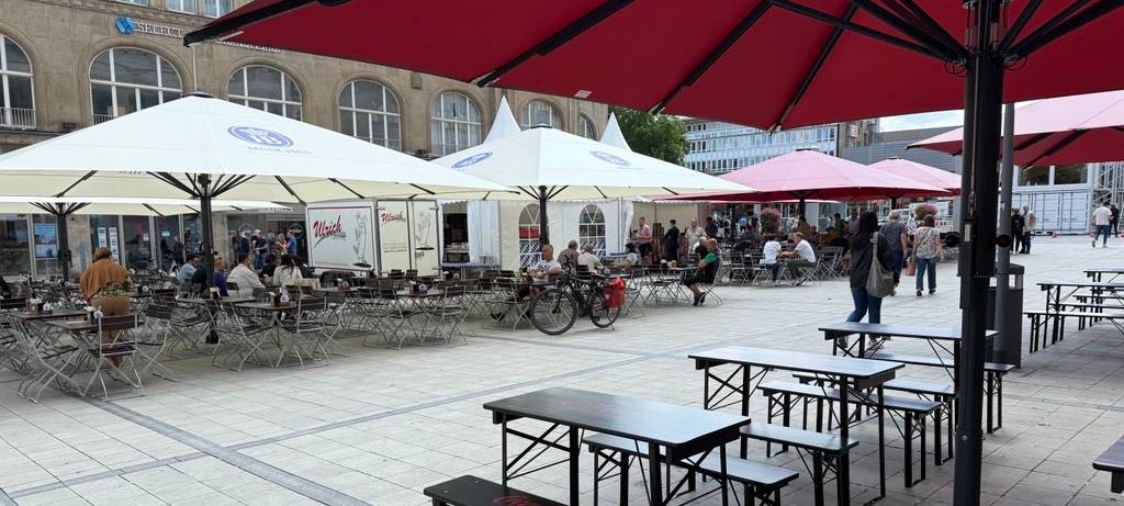 Pop-up-Biergarten in Essen eröffnet