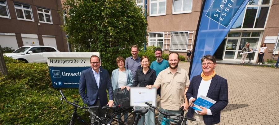 Umweltamt Essen erhält Zertifikat als fahrradfreundlicher Arbeitgeber