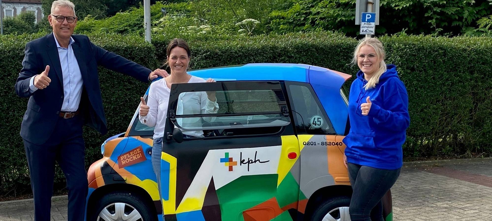 Schon gesehen? In Essen fährt ein kleines buntes Auto